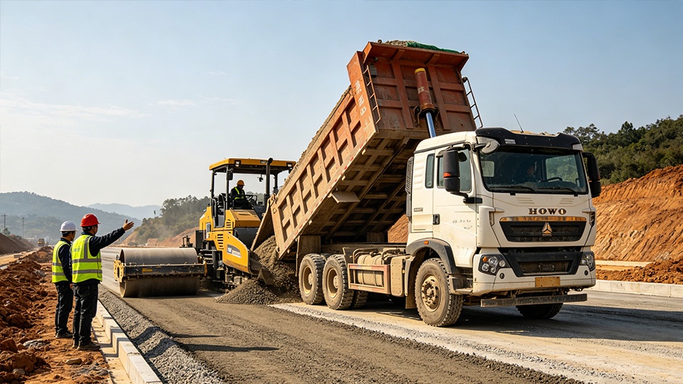 Engineering Dump Truck for Road Construction Projects