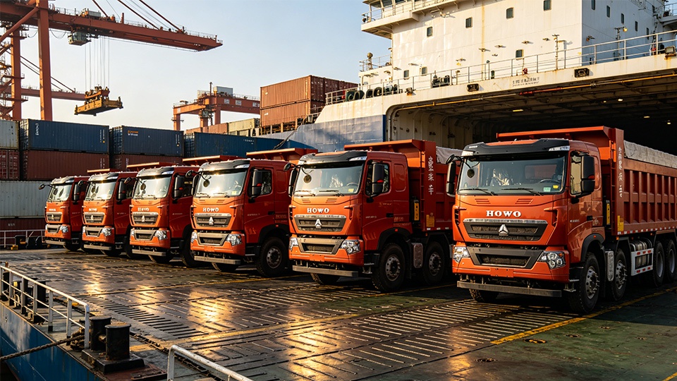 Export Shipping & Customs Clearance Process for Dump Trucks