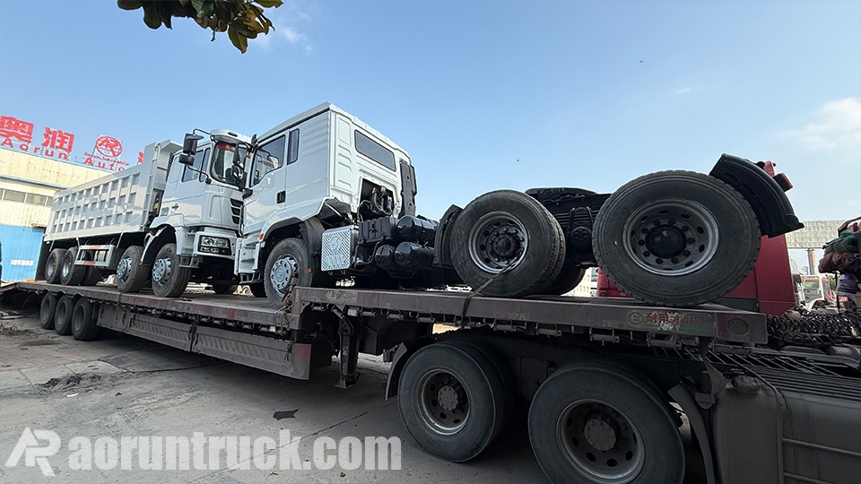 SHACMAN 8x4 Dump Trucks and M3000S Tractor Trucks Shipped Side-by-Side to Namibia
