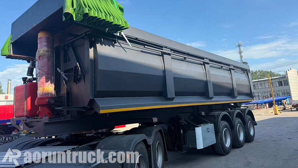 3 axle dump trailer shipment