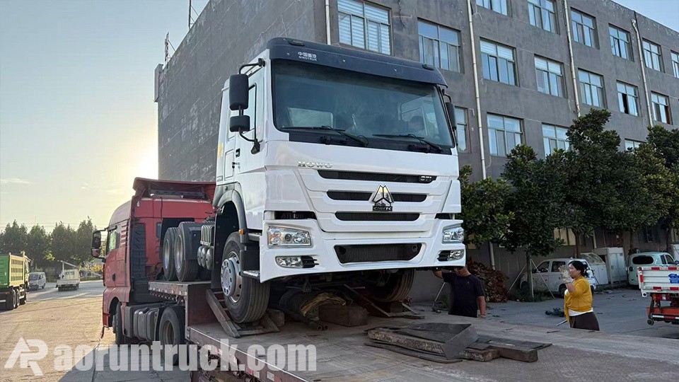 1right-hand drive tractor truck