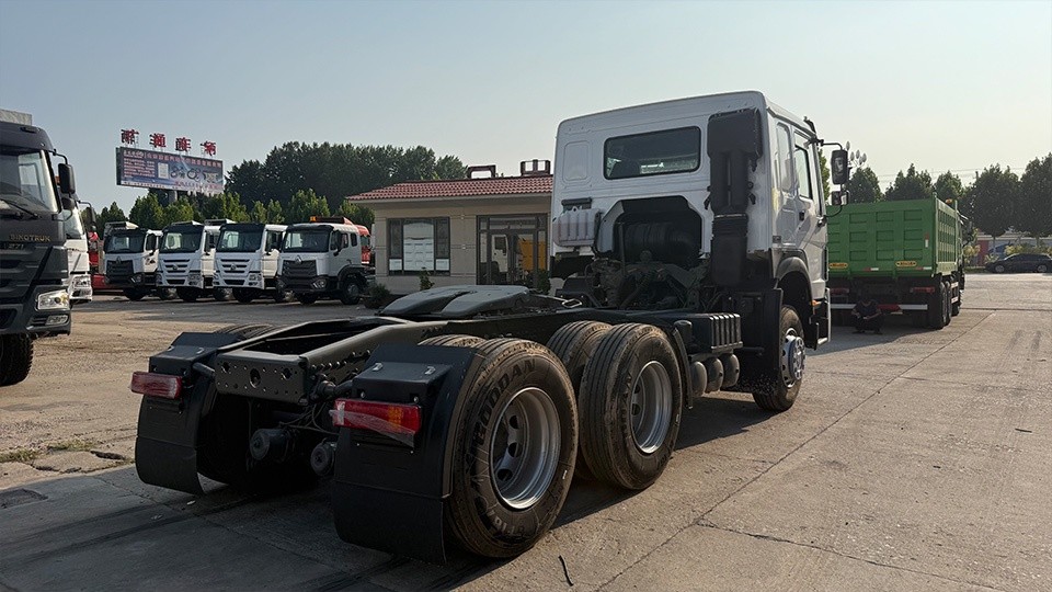 south african client inspects howo tractor truck china south african client inspects howo tractor truck china