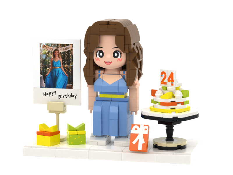 Drop the delivery custom photo building block brick mini character building block 3d model toy as a creative gift building block set
