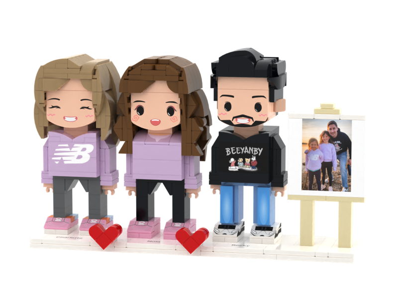 Drop the delivery custom photo building block brick mini character building block 3d model toy as a creative gift building block set