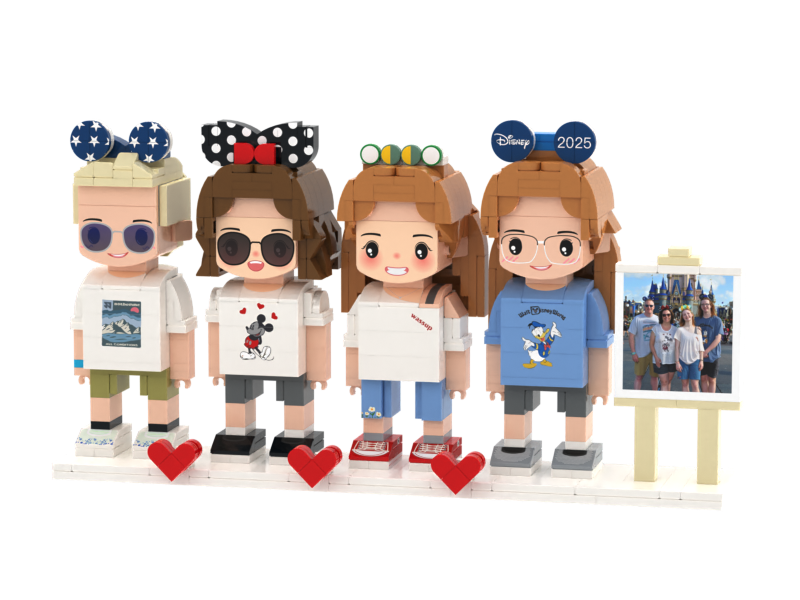 Drop the delivery custom photo building block brick mini character building block 3d model toy as a creative gift building block set