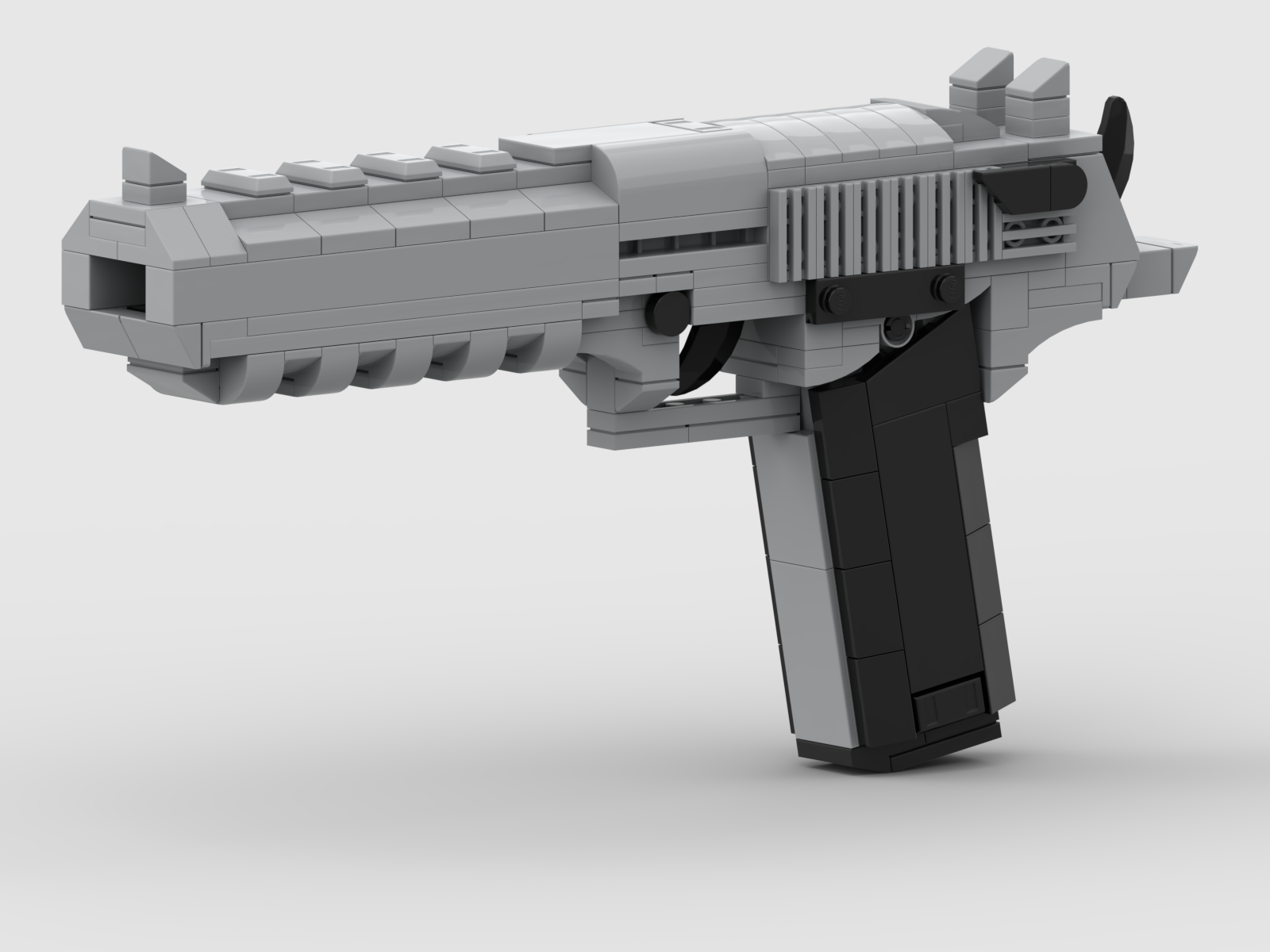 Custom PUBG CSGO Game Mini DIY Puzzle Simulation Construction Model Plastic Gun with a Bracket Toy Mini Building Blocks for Kids