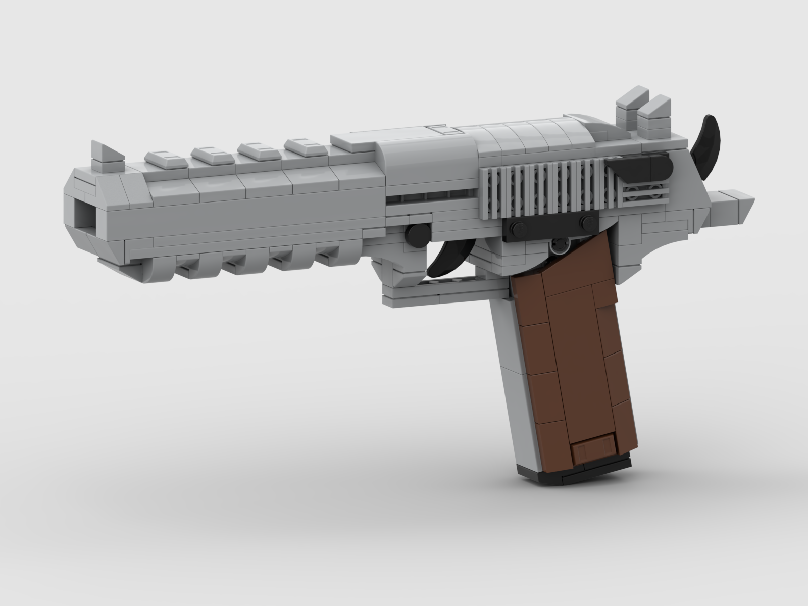 Custom PUBG CSGO Game Mini DIY Puzzle Simulation Construction Model Plastic Gun with a Bracket Toy Mini Building Blocks for Kids