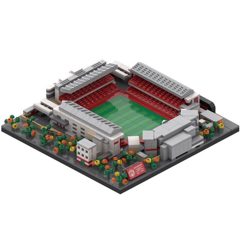 MOC Compatible for Small Particle Building Blocks for Football Field Model Children's Educational Science DIY Toys ABS Brick