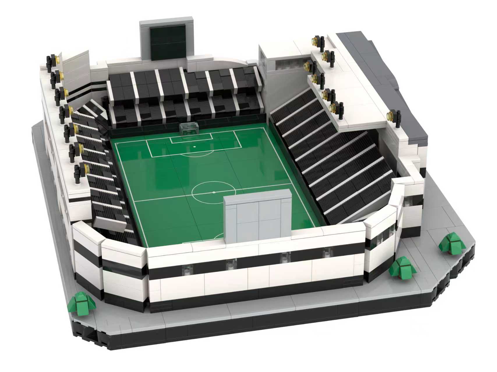 Customized Compatible the 3D-level Ultra-fine Model of the Gymnasium Is Equipped with Textured Building Blocks Football Field