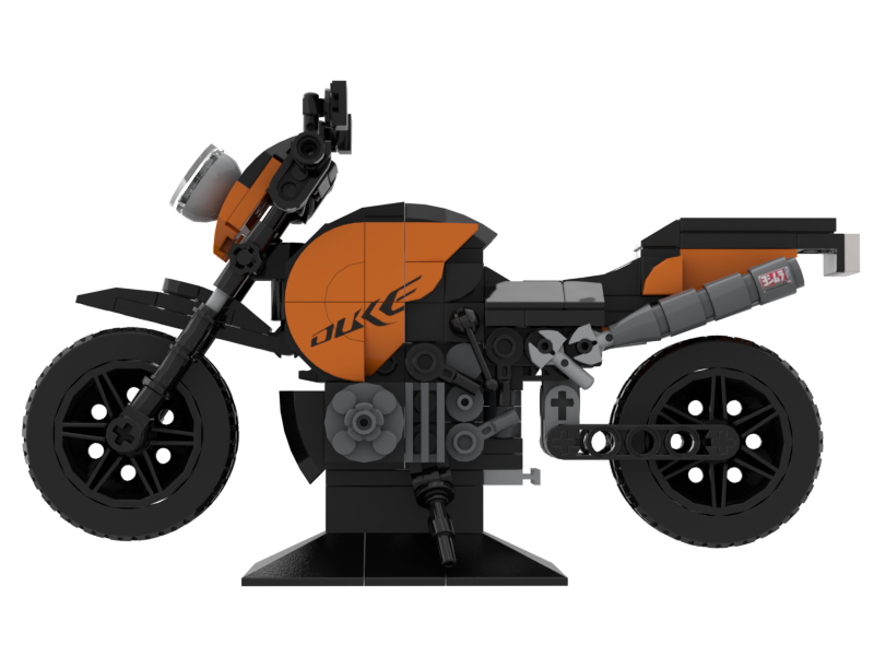 Custom Design Assemble Model 1:1 Scale City Motorcycle MOC Sport Car DIY Supercar Bricks Toys for Boys Building Blocks