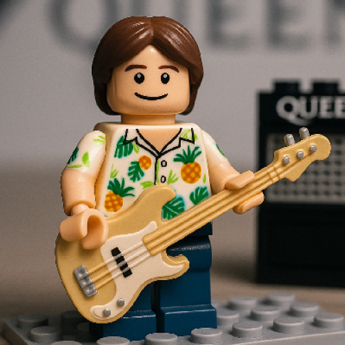 One Piece Dream Construction ABS Customized Band guitarist Minifigure Building Blocks