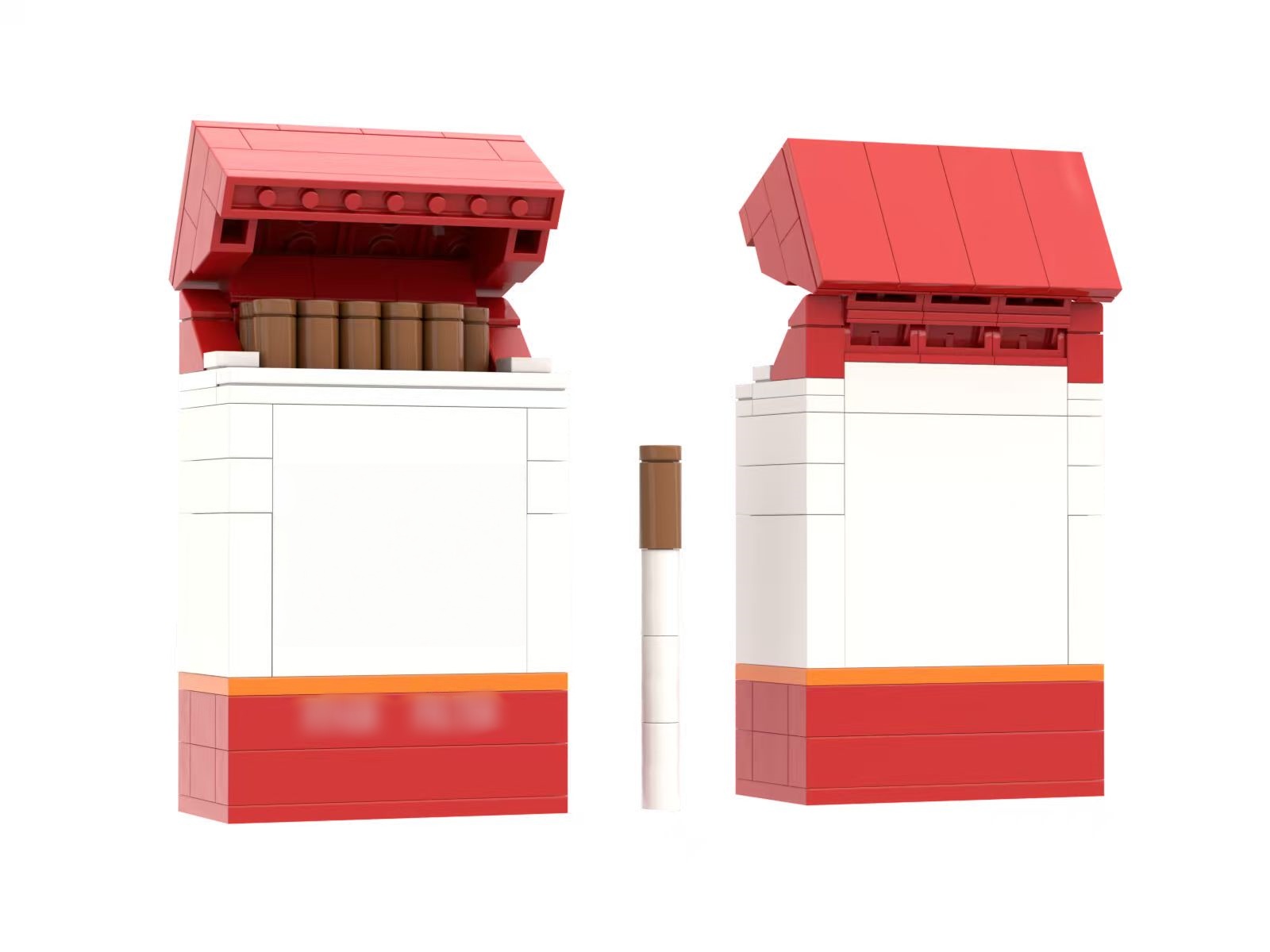 Custom DIY Building Block Cigarette Box – Unique & Stylish Desktop Storage Case