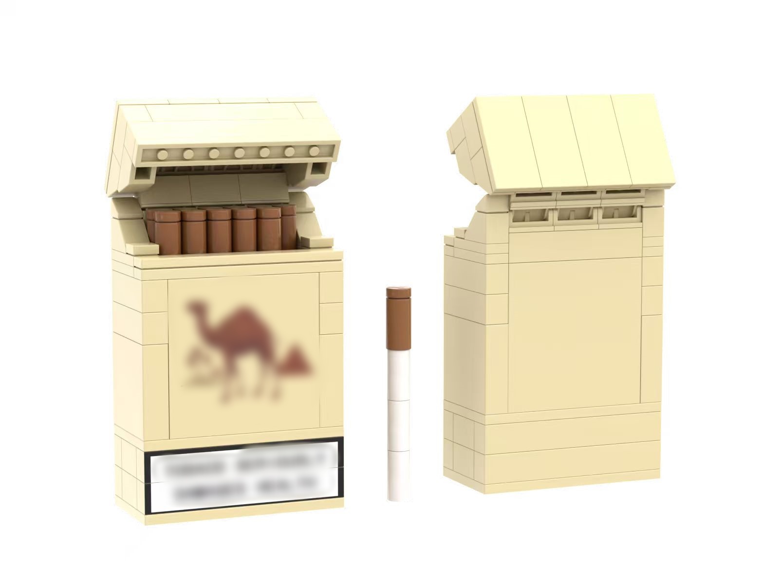 Custom DIY Building Block Cigarette Box – Unique & Stylish Desktop Storage Case