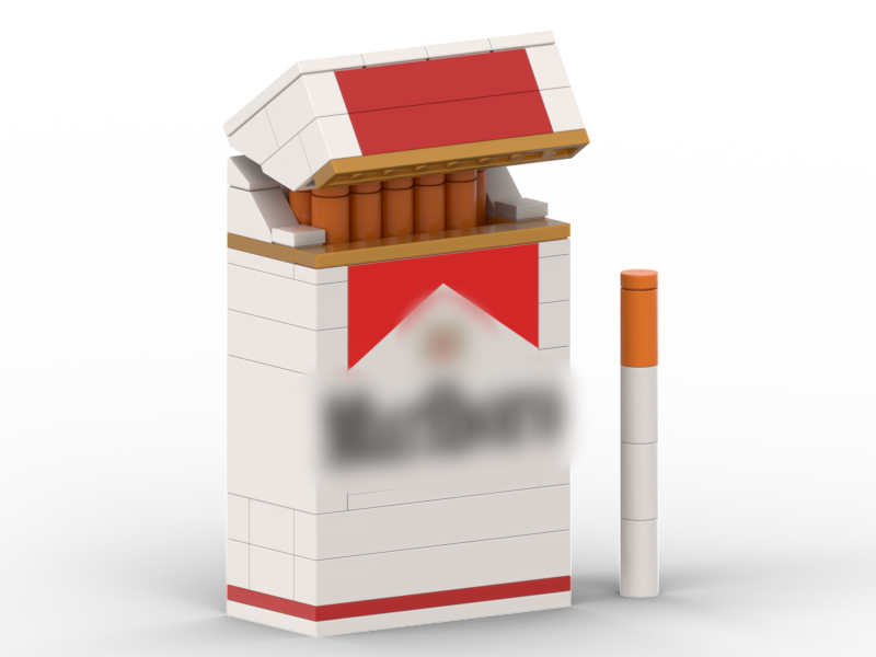 Custom DIY Building Block Cigarette Box – Unique & Stylish Desktop Storage Case
