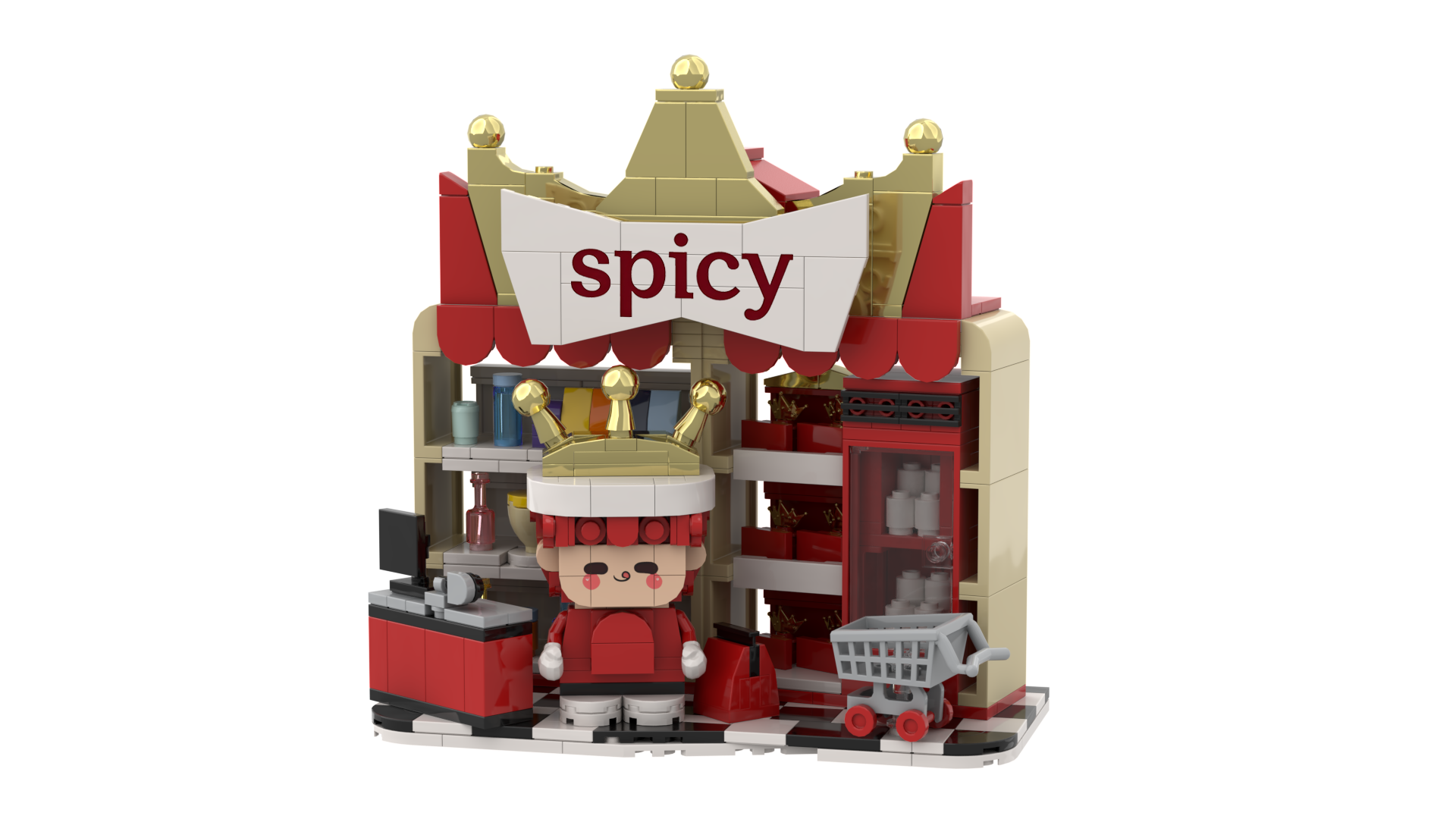 Custom Snack Store Building Block Set | Branded Retail Shop Collectible & Promotional Gift
