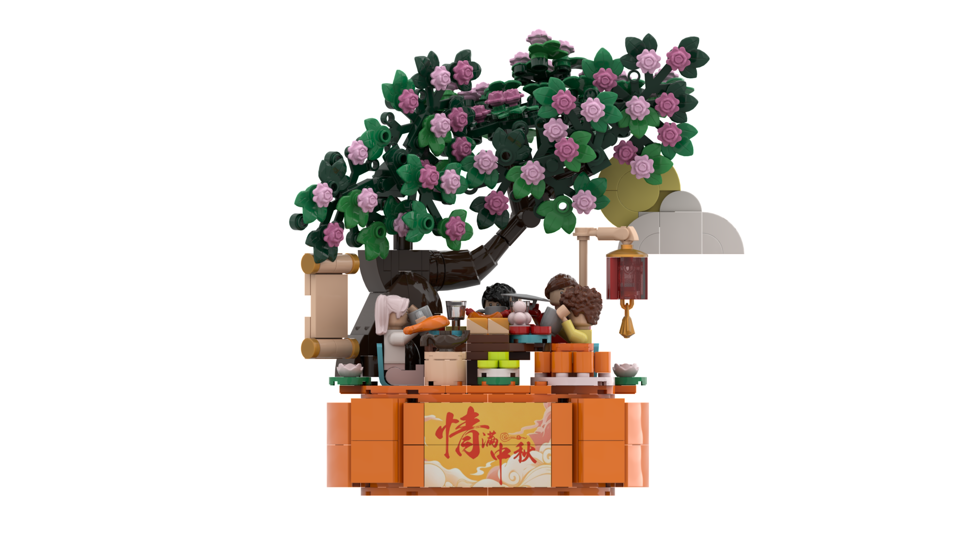 Mid-Autumn Festival Reunion Building Block Set | Cultural Creative Gift & Tourism Souvenir Collection