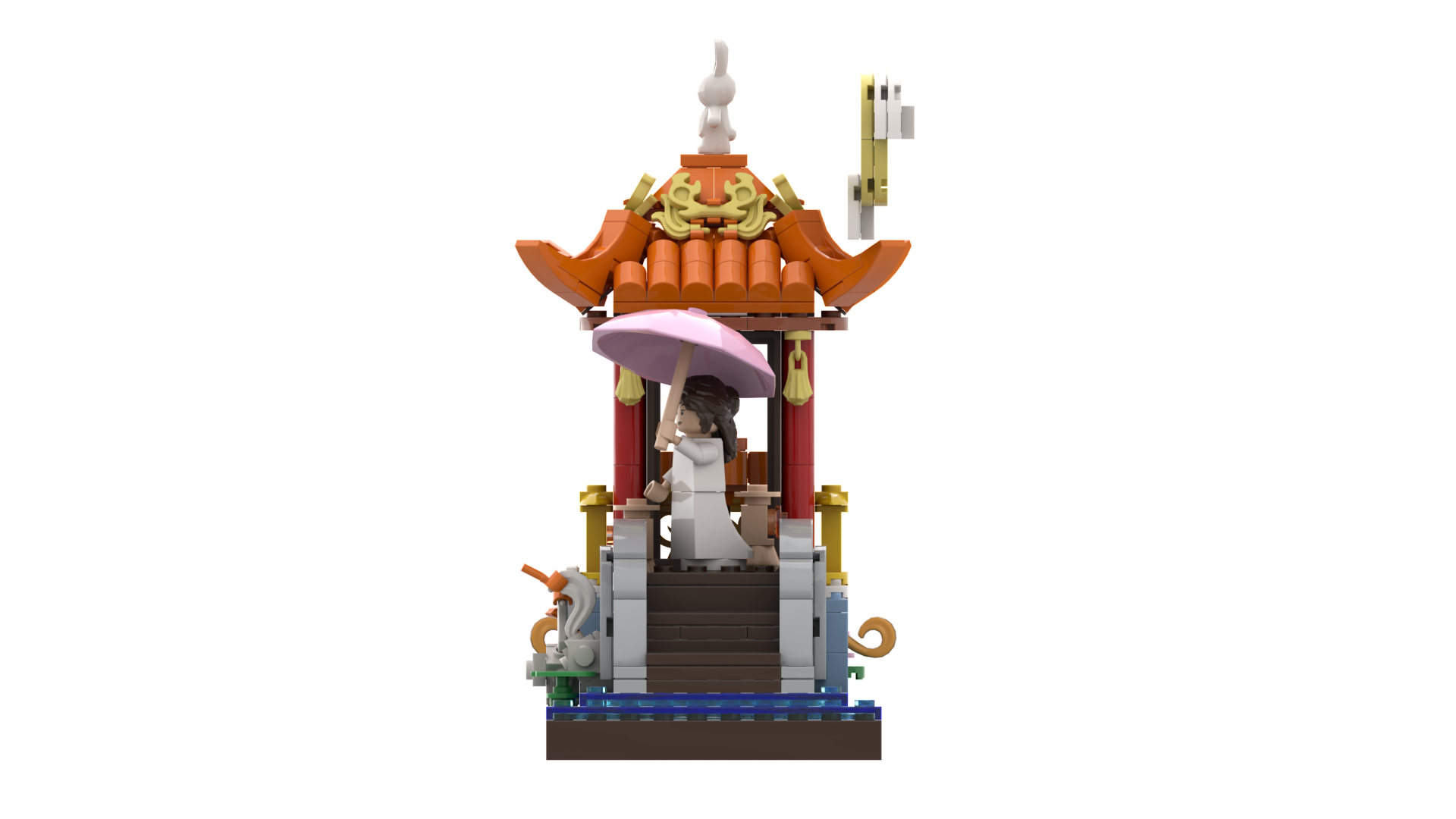 Custom Garden Pavilion Building Block Set | Scenic Landmark Souvenir & Cultural Creative Gift