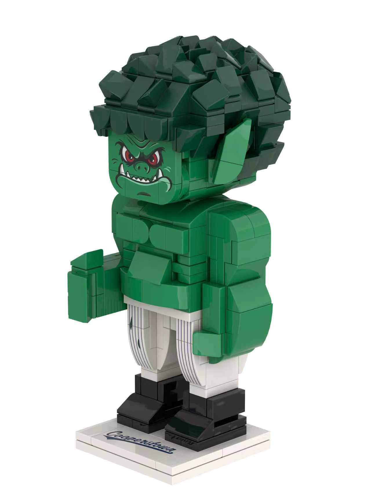 Custom Sports Venue Mascot Building Block Figure – Creative Brick Character Model for Stadium Branding & Fan Merchandise