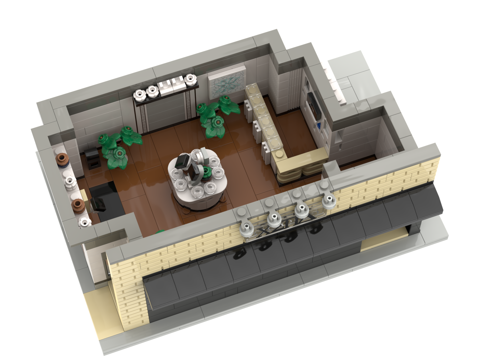 Customized Anniversary Gift Store Building Block Set - Tailored Architecture Model