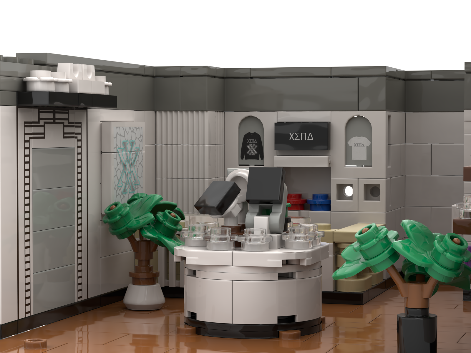 Customized Anniversary Gift Store Building Block Set - Tailored Architecture Model