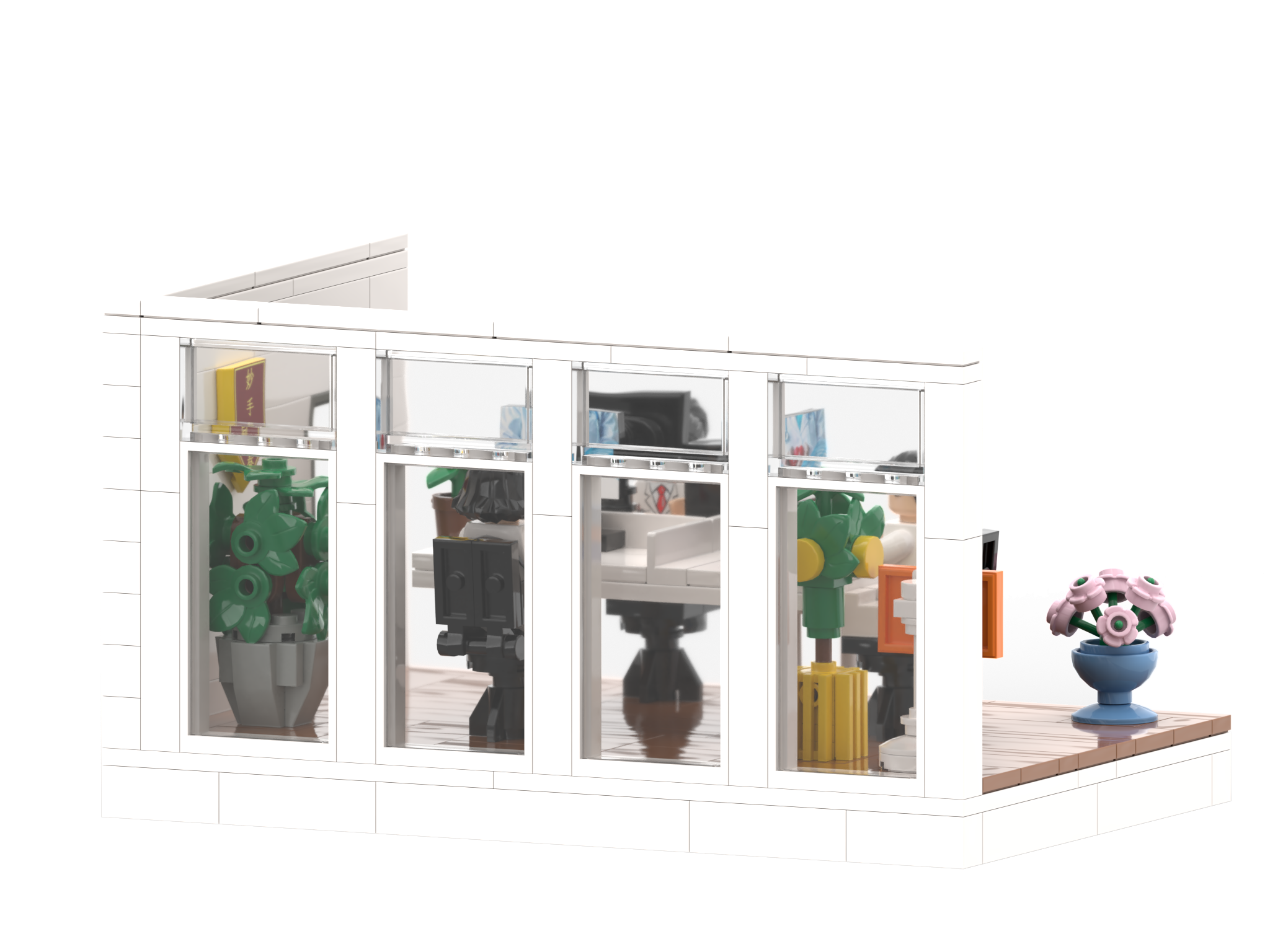 Customized Hospital Office Building Block Set – Medical Anniversary Commemorative Model