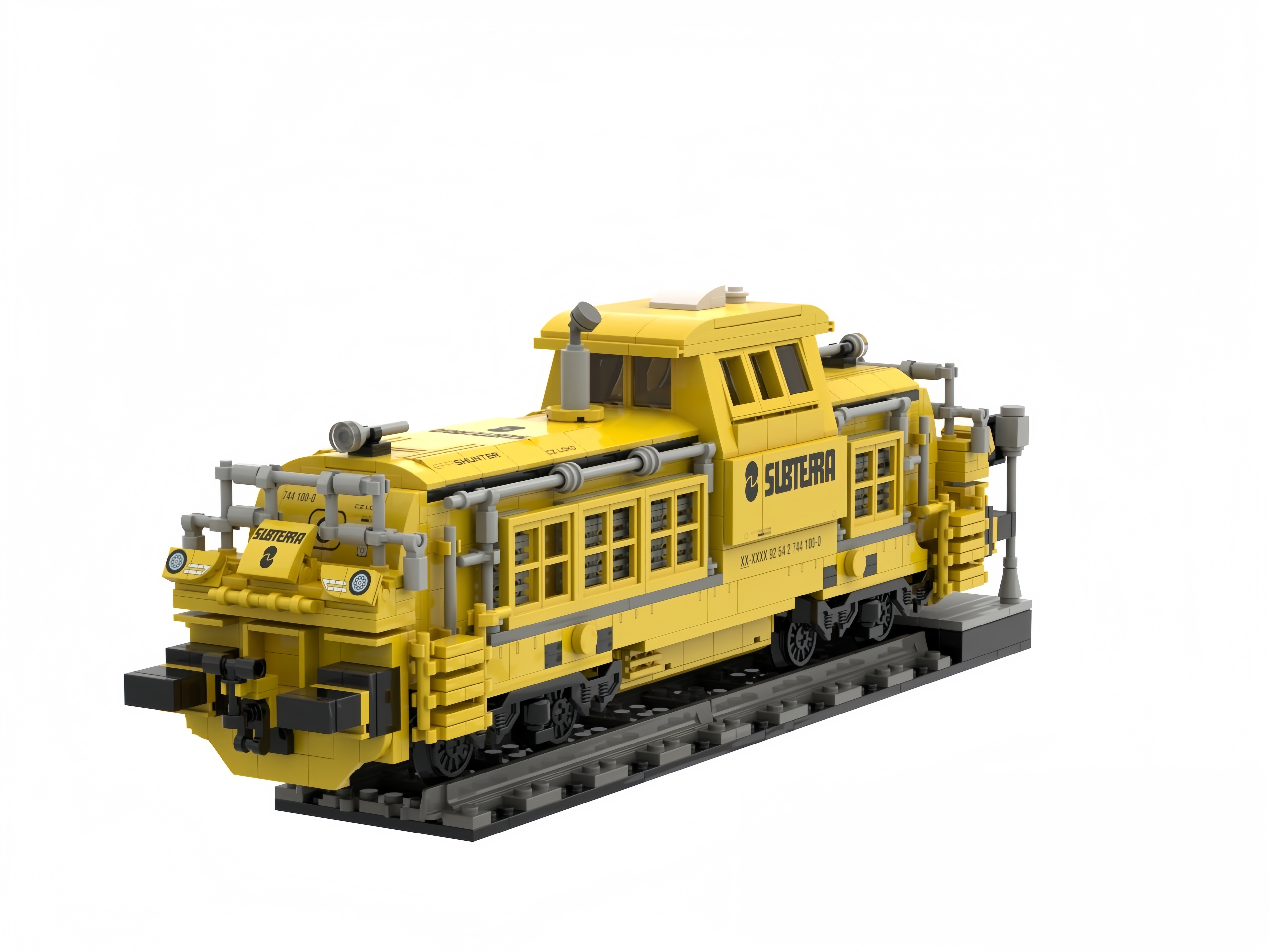 Customized Industrial Train Building Block Set – Exclusive Czech Railway Locomotive Model
