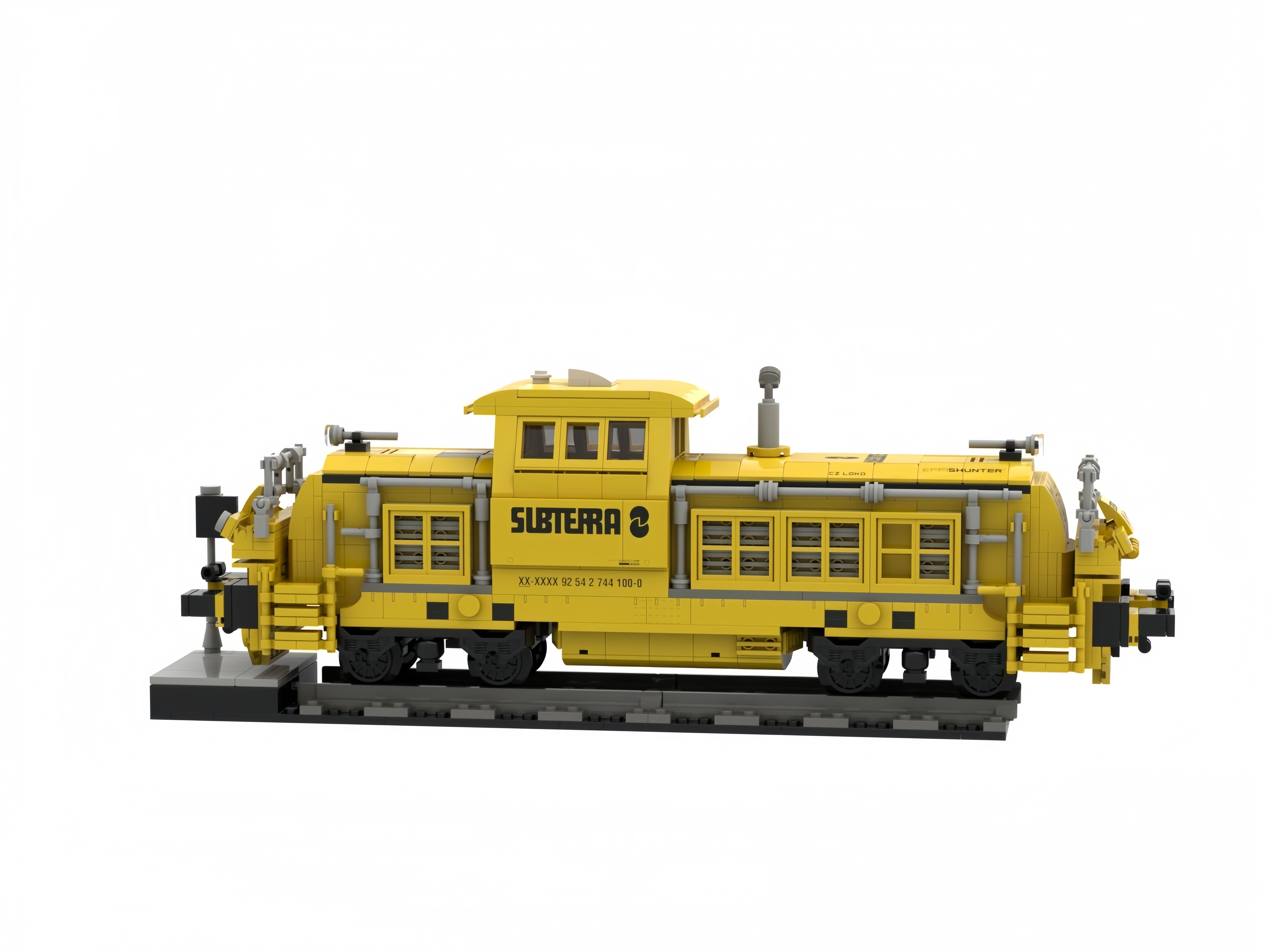Customized Industrial Train Building Block Set – Exclusive Czech Railway Locomotive Model