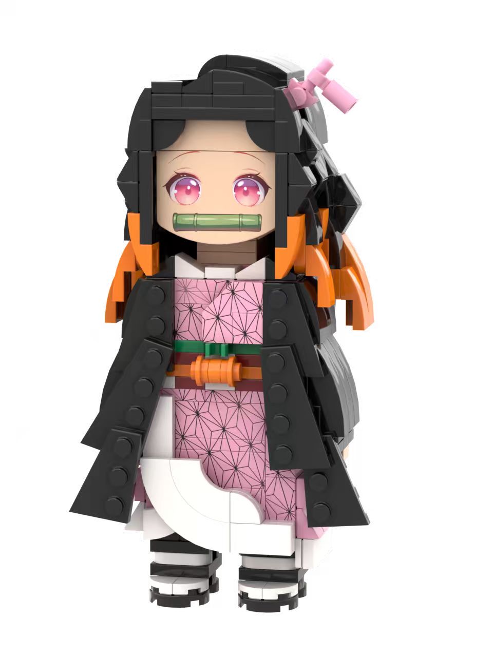 Custom Anime Character Building Block Set – Nezuko Inspired Collectible Model