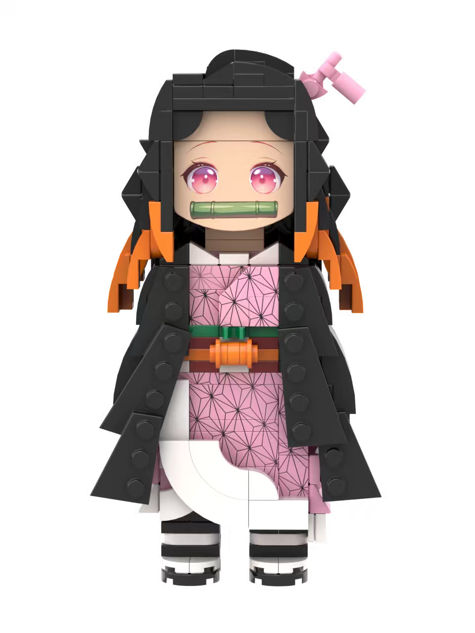 Custom Anime Character Building Block Set – Nezuko Inspired Collectible Model