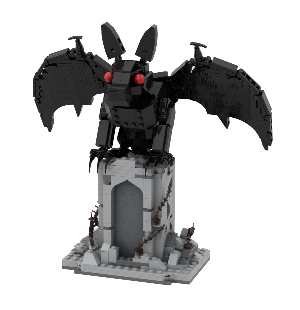 Custom Bat Fantasy Building Block Set – AI Designed Dark Creature Brick Display Model