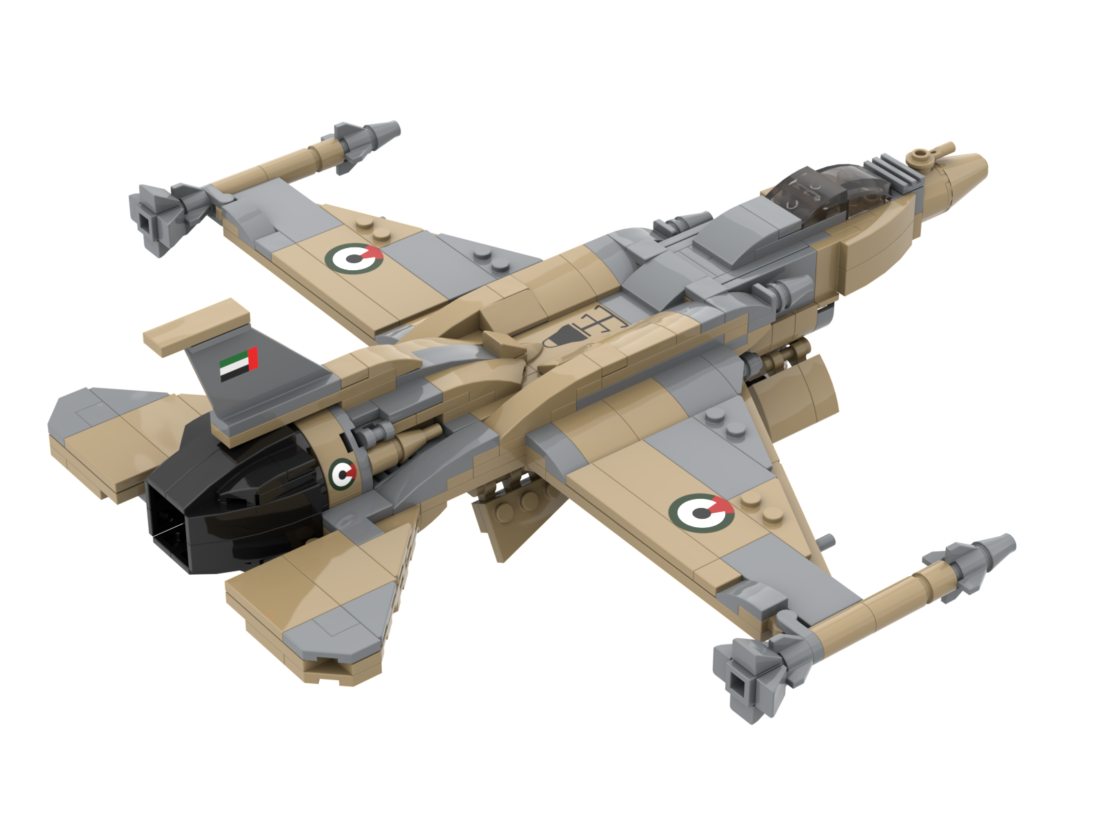 Modern Fighter Jet Building Block Set | Military Aircraft Brick Model