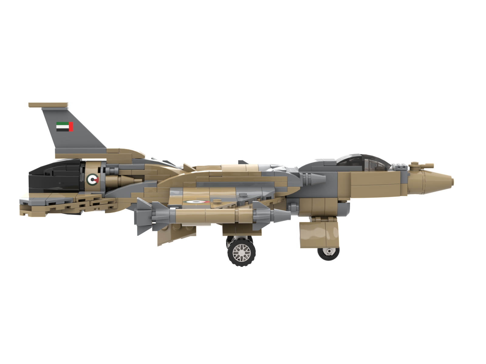 Modern Fighter Jet Building Block Set | Military Aircraft Brick Model