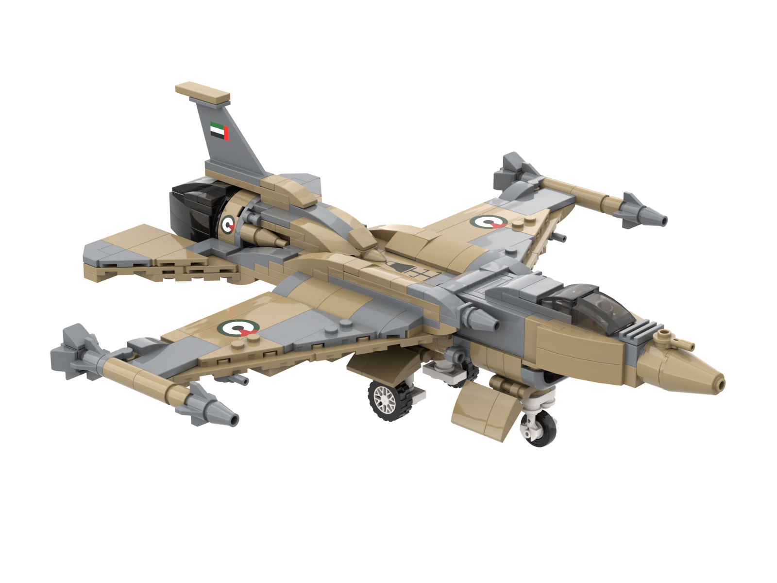 Modern Fighter Jet Building Block Set | Military Aircraft Brick Model