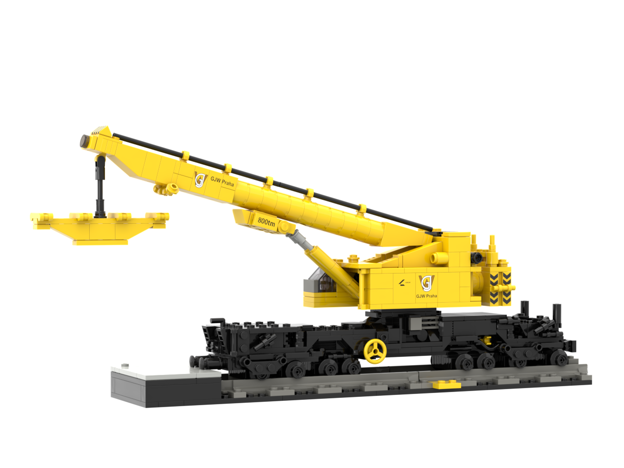 Custom Industrial Crane Building Block Set – Exclusive European Engineering Model