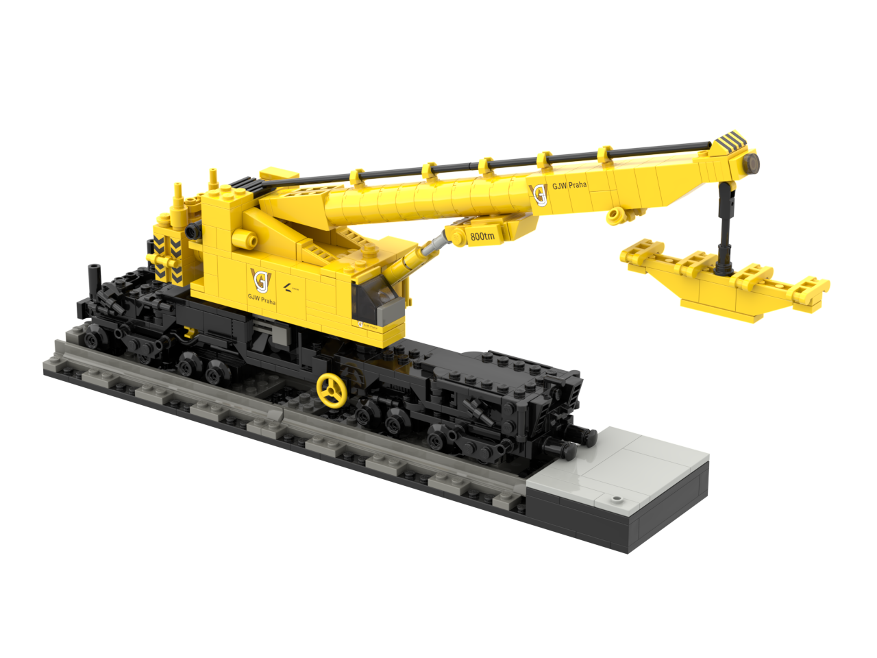 Custom Industrial Crane Building Block Set – Exclusive European Engineering Model