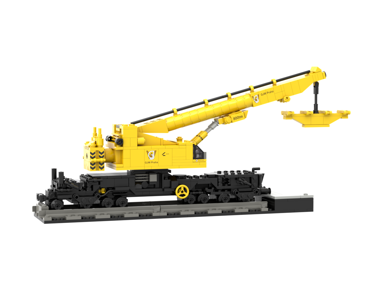 Custom Industrial Crane Building Block Set – Exclusive European Engineering Model