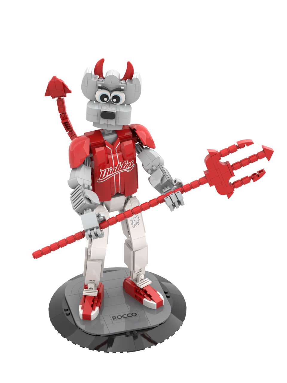 Custom 'Rocco' Mascot Building Block Set – Mexican Baseball Team Action Figure Model