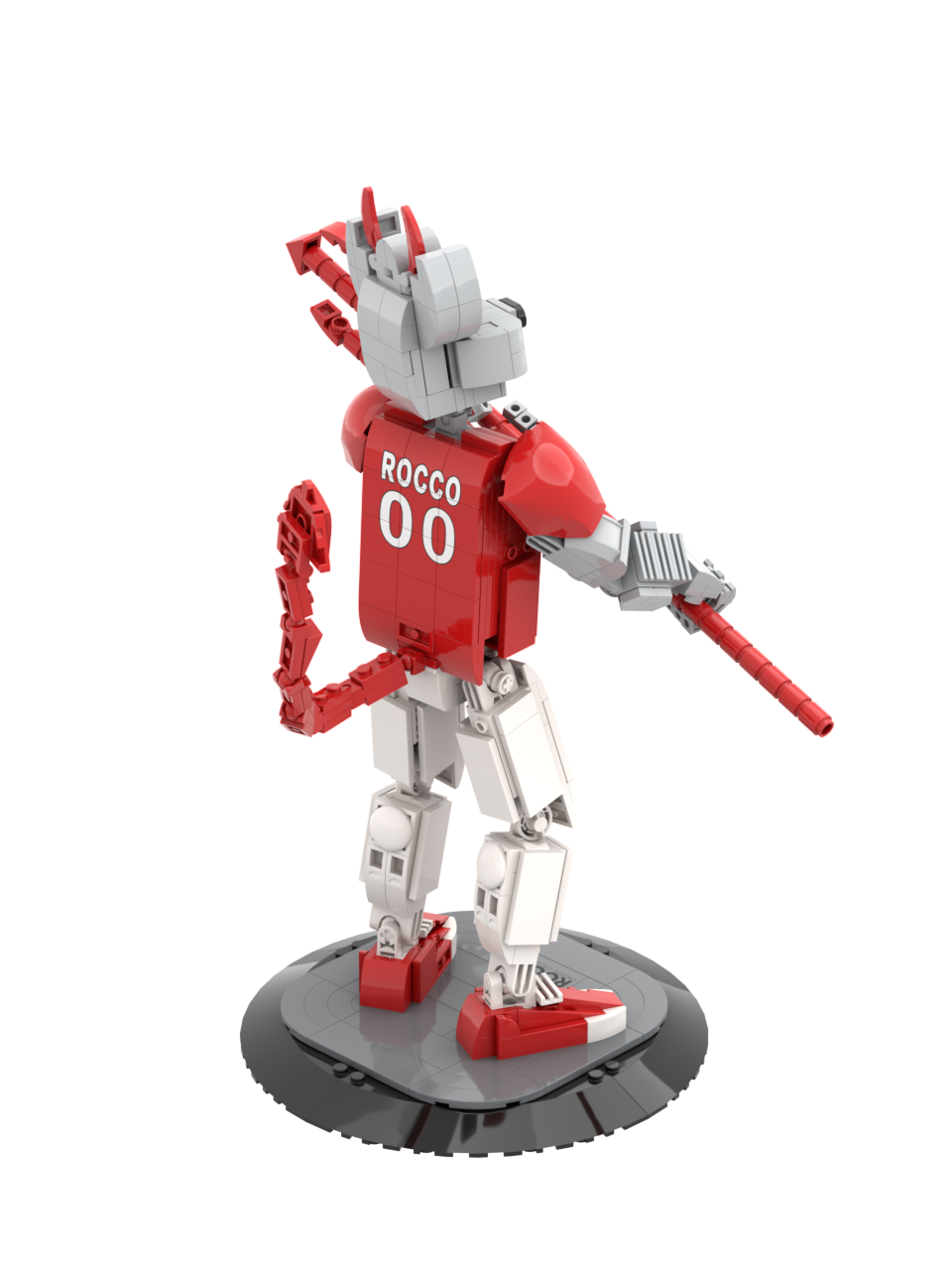 Custom 'Rocco' Mascot Building Block Set – Mexican Baseball Team Action Figure Model