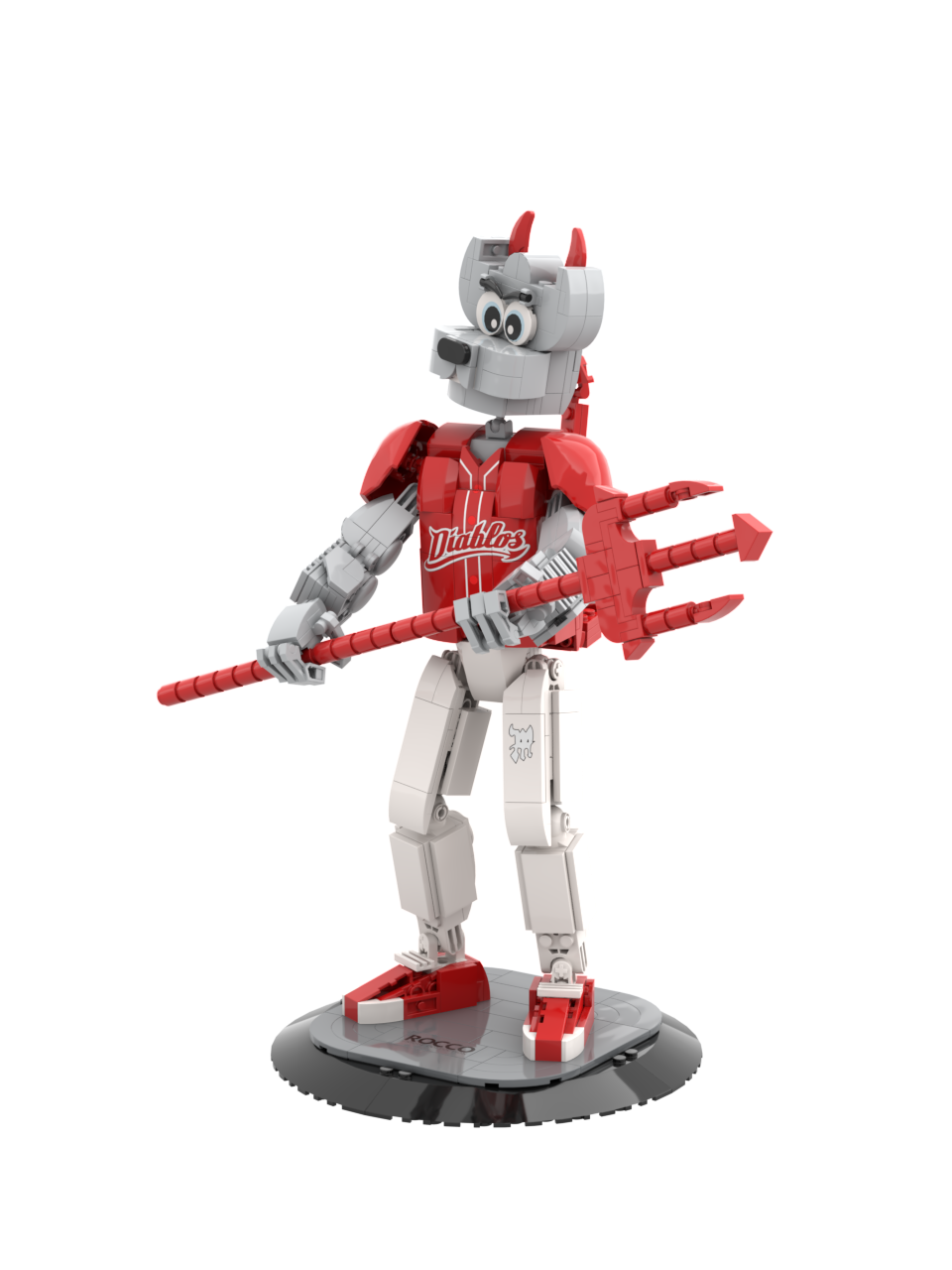 Custom 'Rocco' Mascot Building Block Set – Mexican Baseball Team Action Figure Model