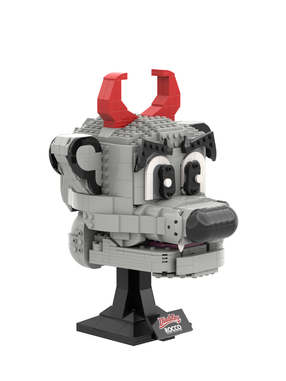 Custom 'Rocco' Mascot Building Block Set – Mexican Baseball Team Collectible Model
