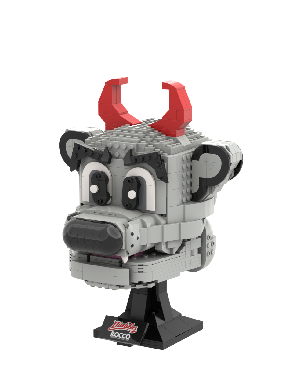 Custom 'Rocco' Mascot Building Block Set – Mexican Baseball Team Collectible Model