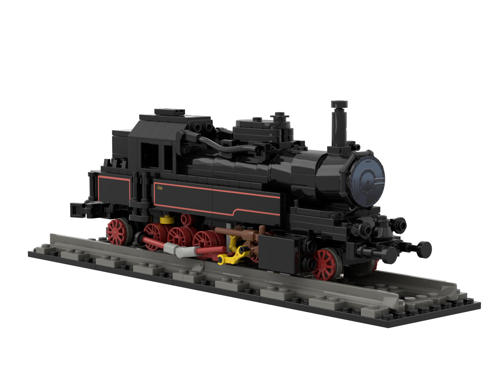 Custom Heritage Steam Locomotive  Train Building Block Set – Corporate Gift Model
