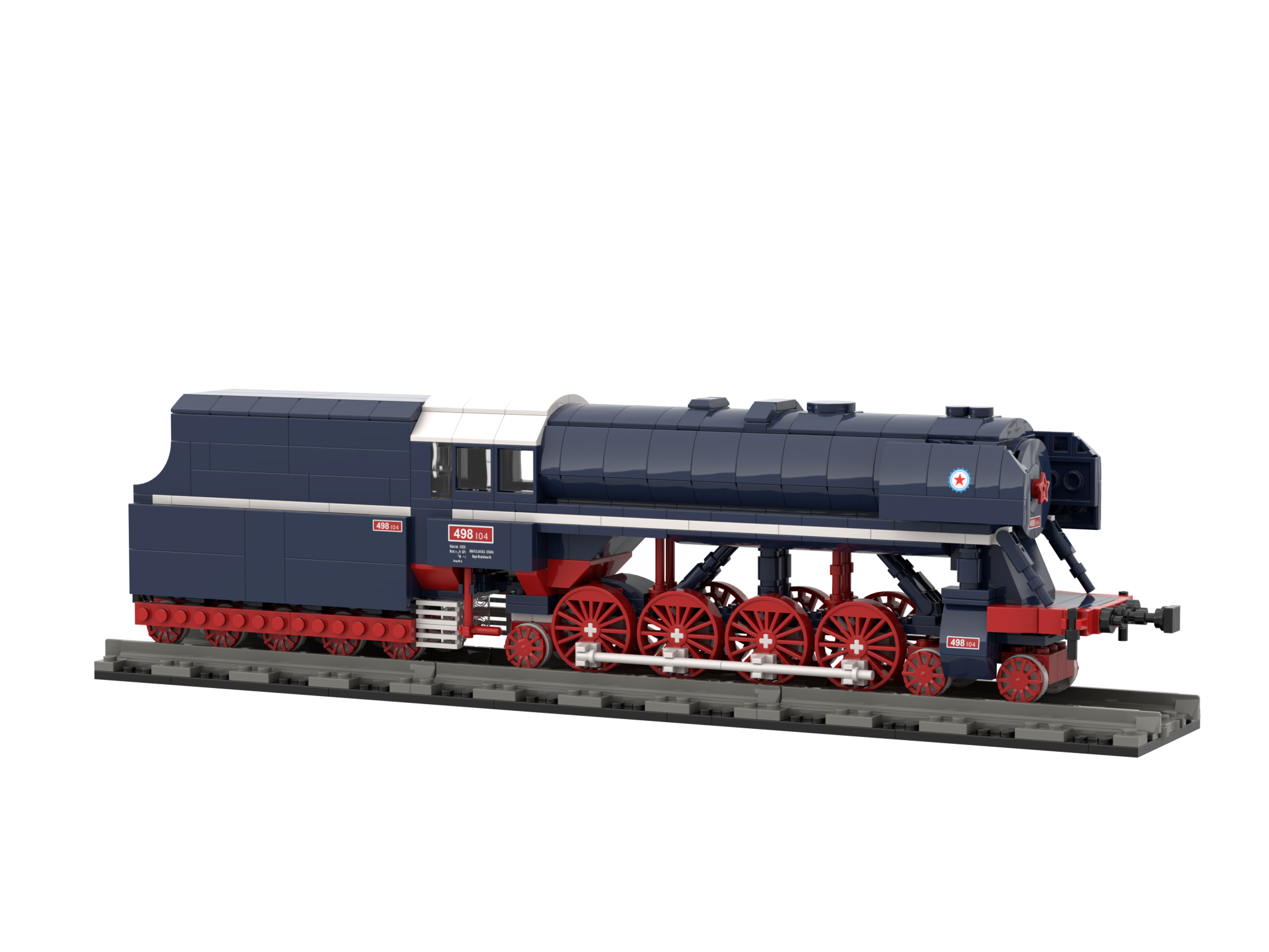 Custom Vintage Express Locomotive Building Block Set – Premium Collector’s Edition Model