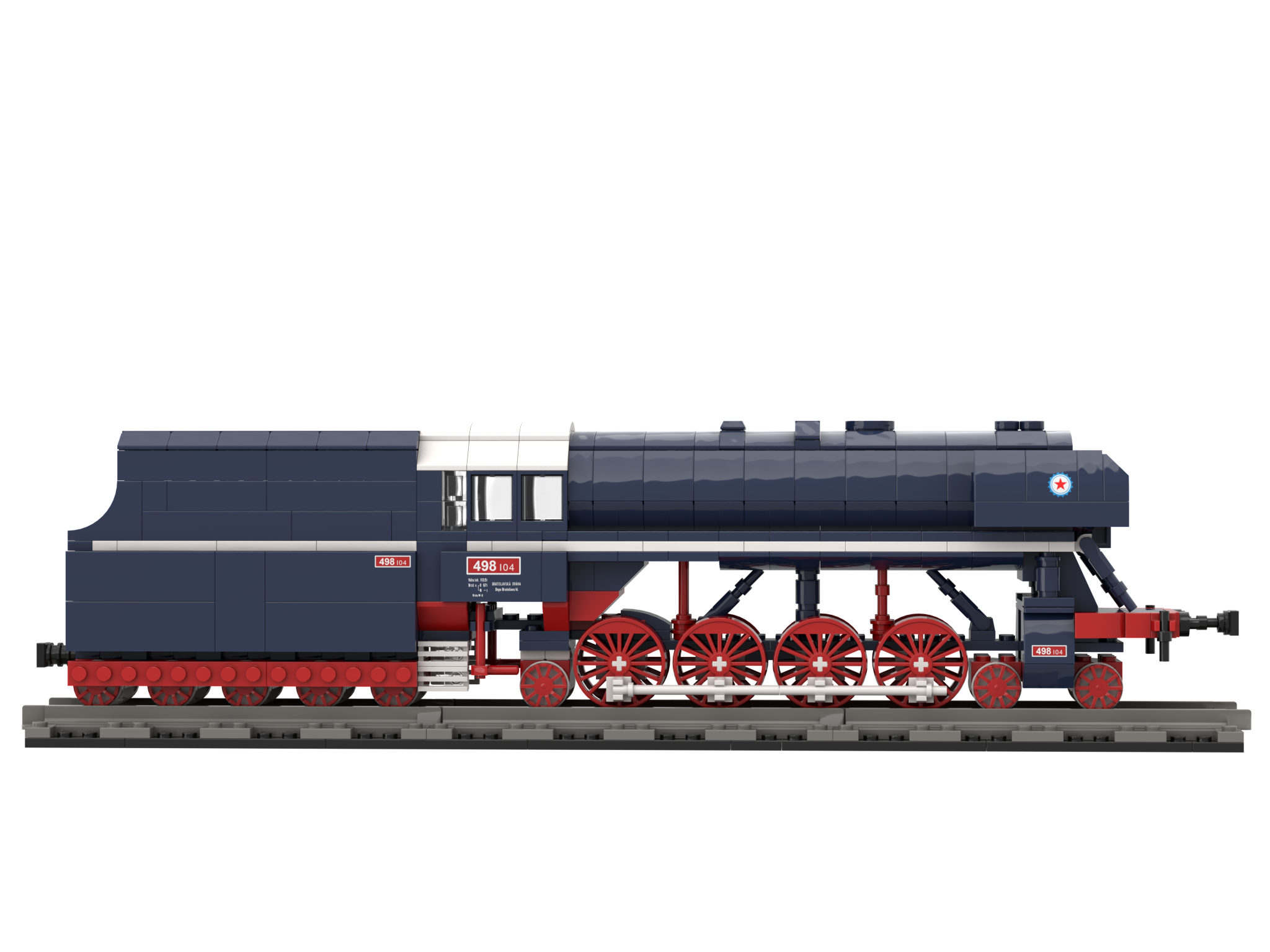 Custom Vintage Express Locomotive Building Block Set – Premium Collector’s Edition Model
