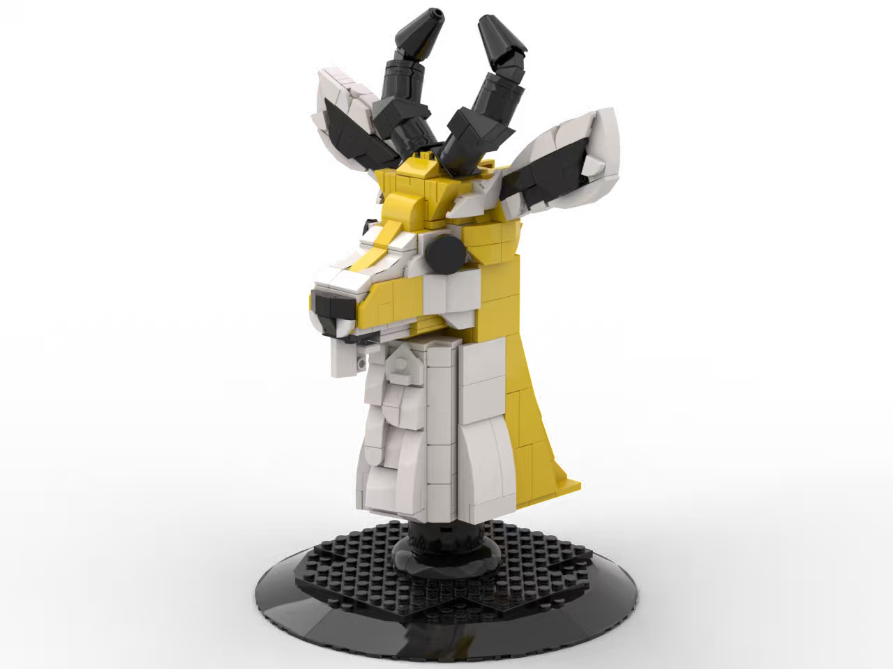 Custom Deer Head Building Block Trophy – Middle East Wildlife Collection