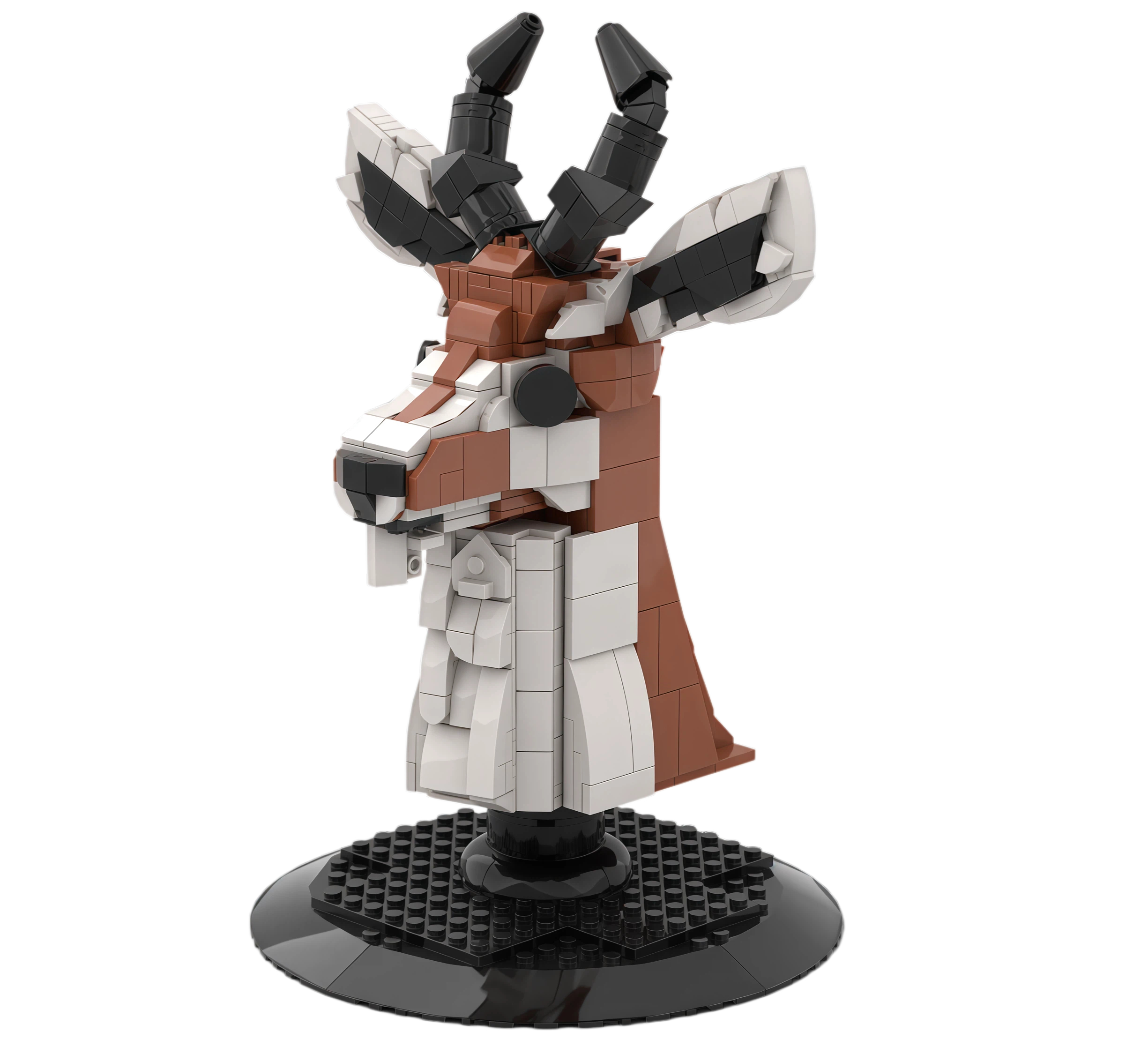 Custom Deer Head Building Block Trophy – Middle East Wildlife Collection