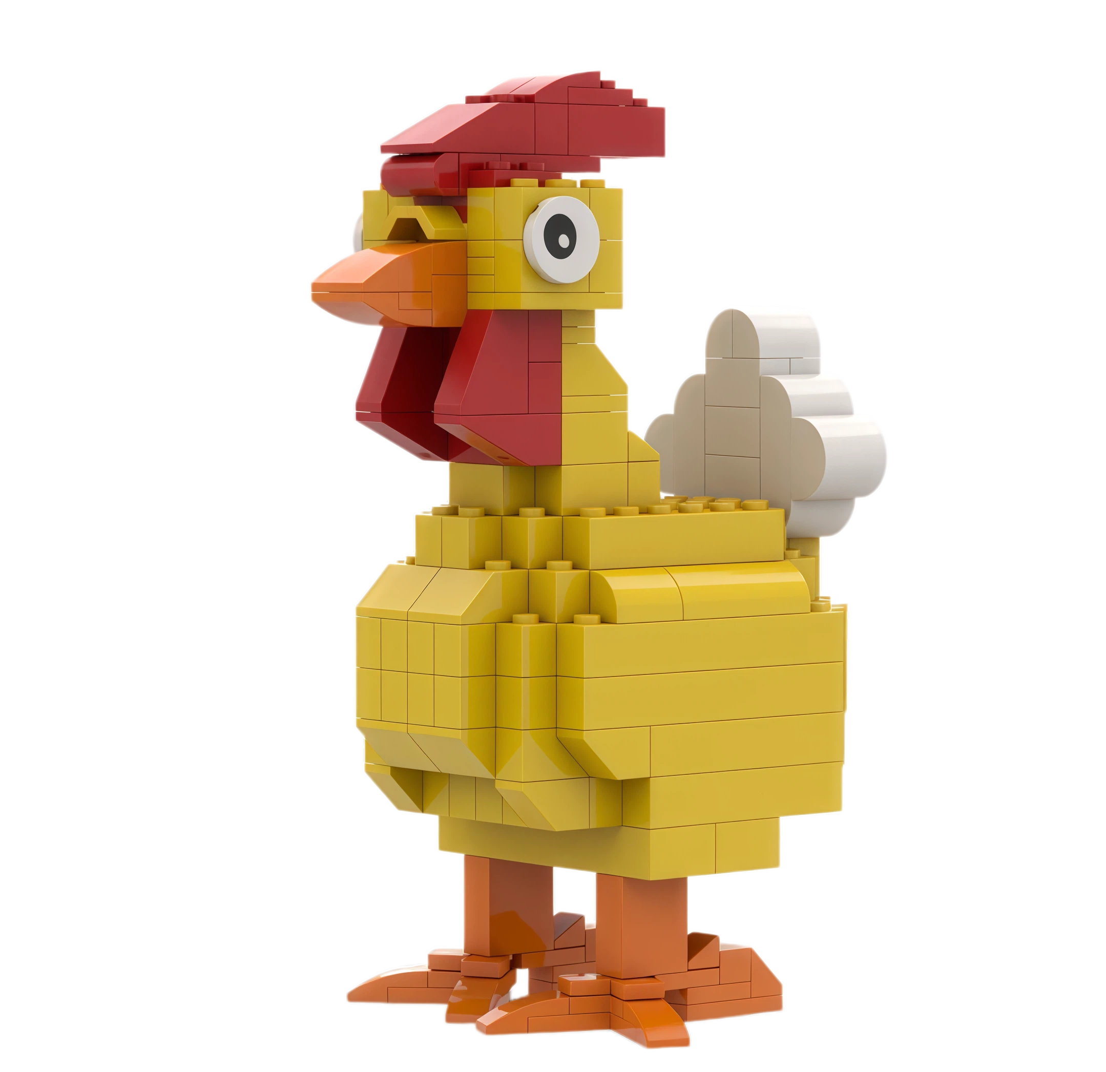 Custom Chicken Building Block Set | Chinese Zodiac Rooster Brick Model | OEM & ODM Animal Block Toy Manufacturer