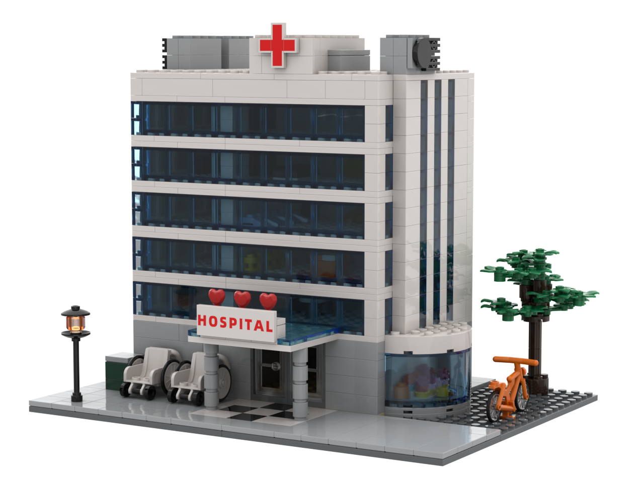 Custom Hospital Building Block Set | Hospital Architecture Brick Model | OEM & ODM Promotional Gift Manufacturer
