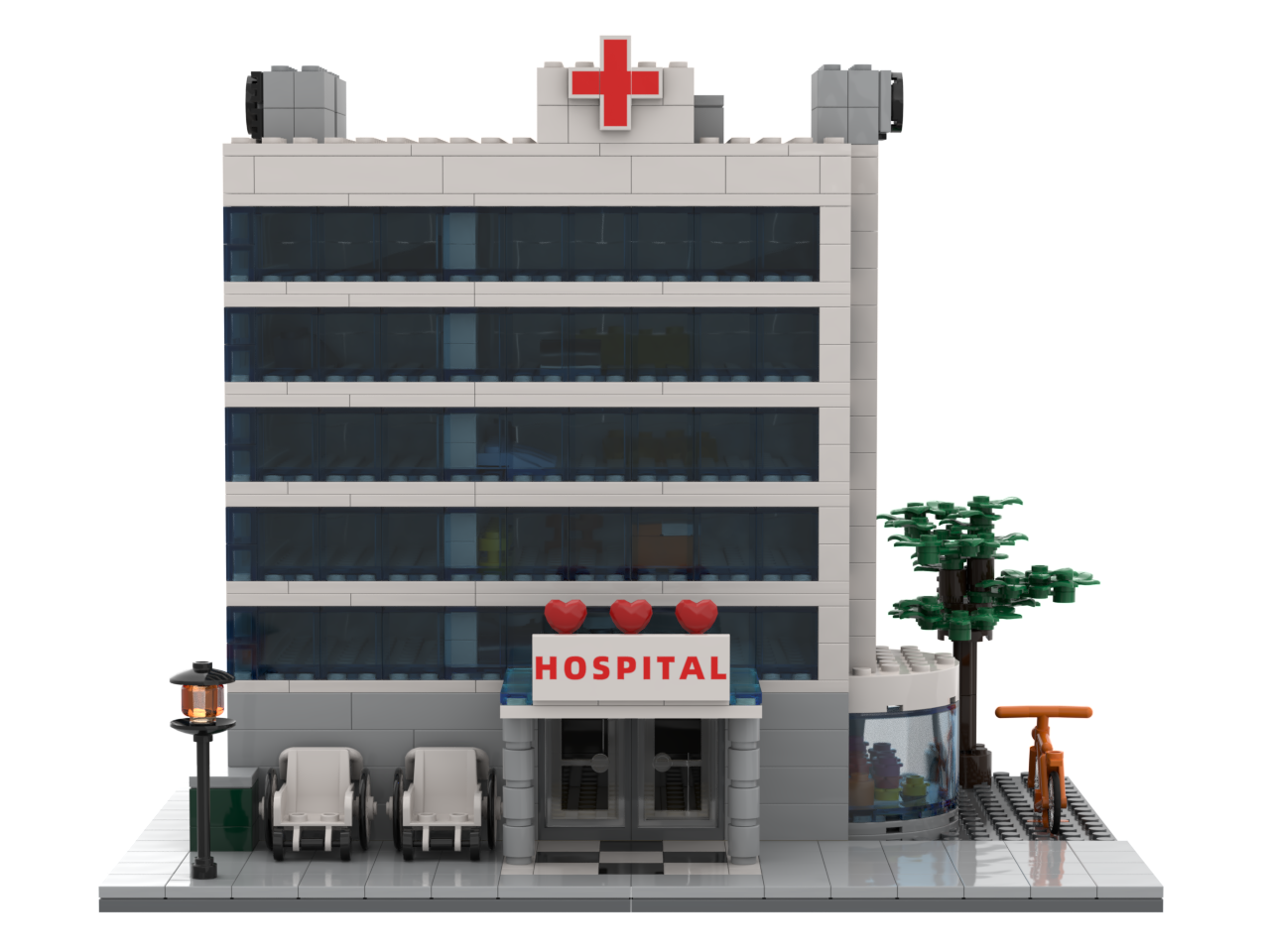 Custom Hospital Building Block Set | Hospital Architecture Brick Model | OEM & ODM Promotional Gift Manufacturer