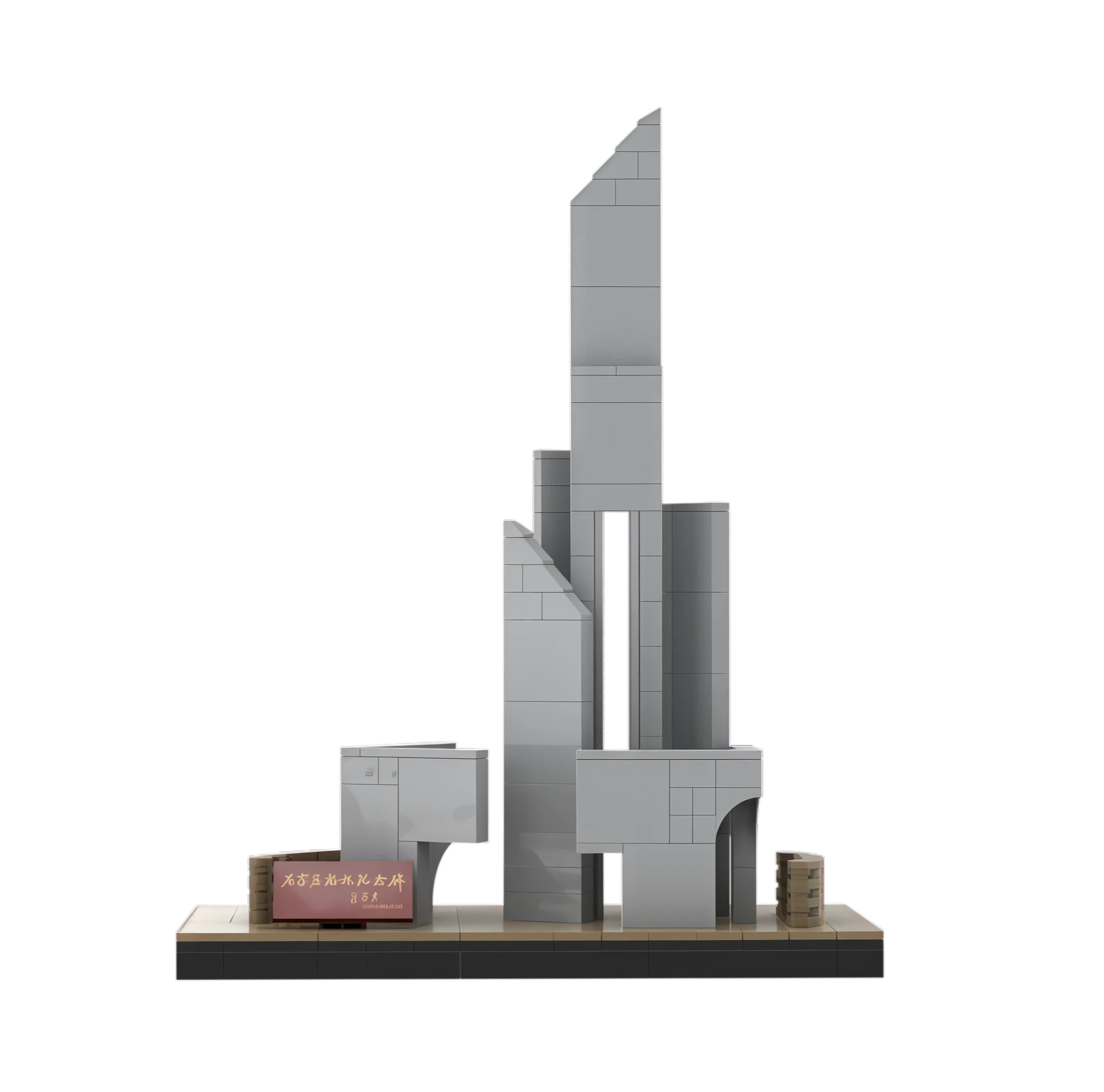 Custom Shijiazhuang Liberation Monument Building Block Set – Commemorative Historical Landmark Model (230 PCS)